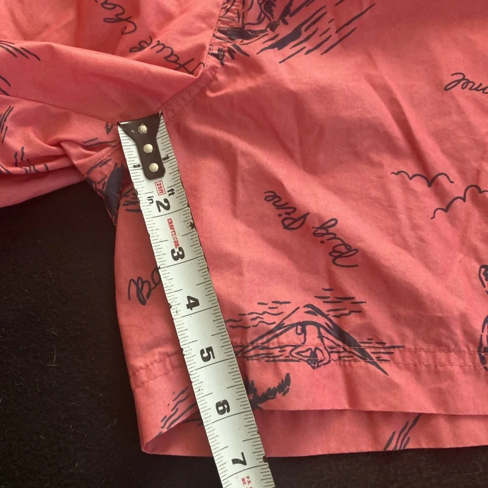 Polo Ralph Lauren Traveler Swim Shorts Pink Tropical Large Big Pine Hawk Channel